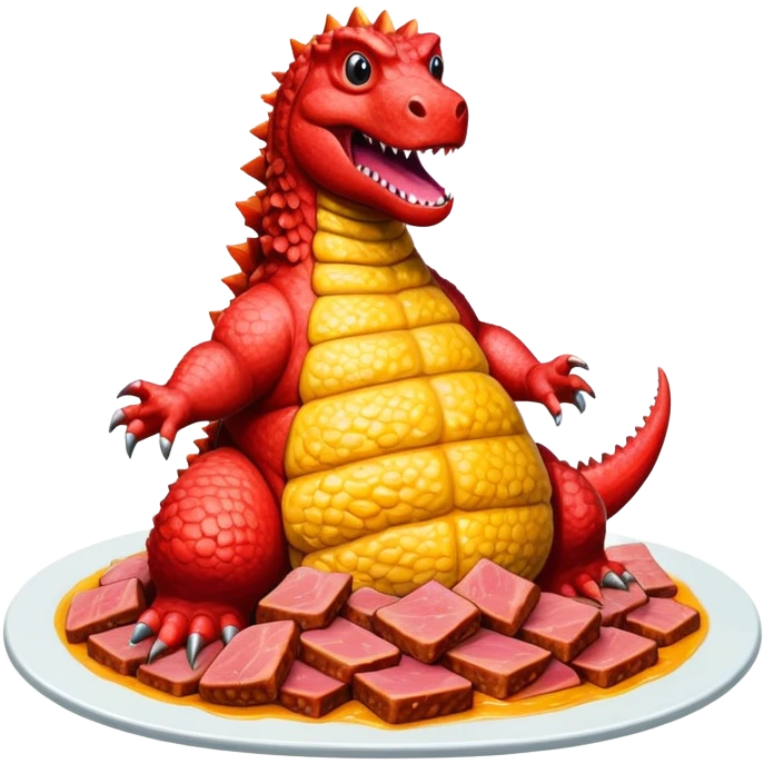  SPAM meat godzilla slop art emoji