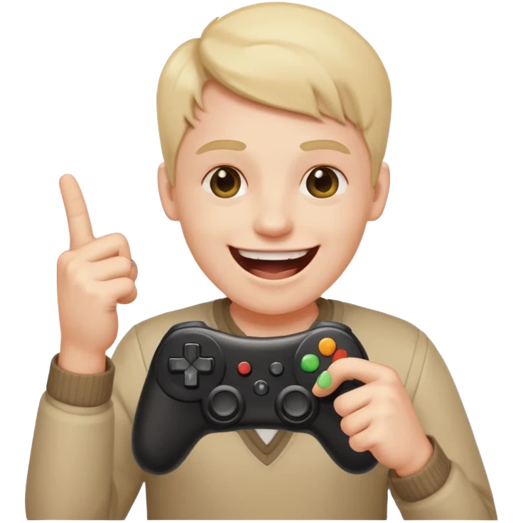 🖕+😂+🎮 emoji
