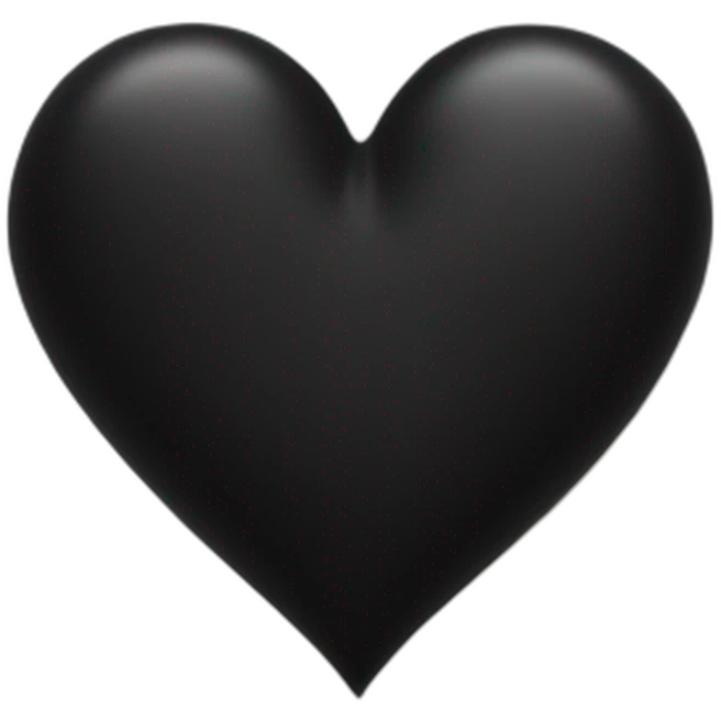 black heart emoji