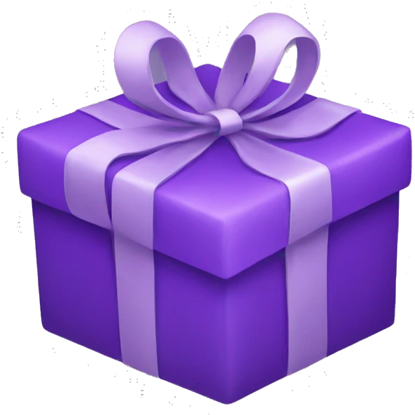 Gift purple emoji