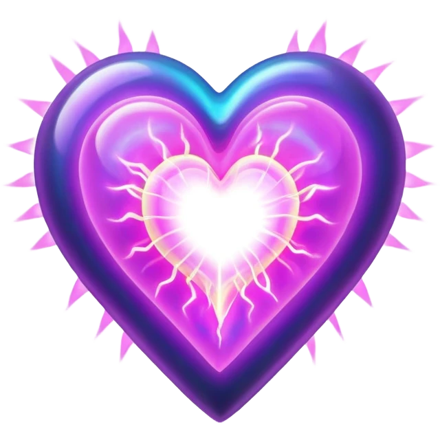 plasma energy electro heart  emoji