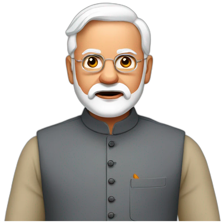 Angry Narendra modi emoji