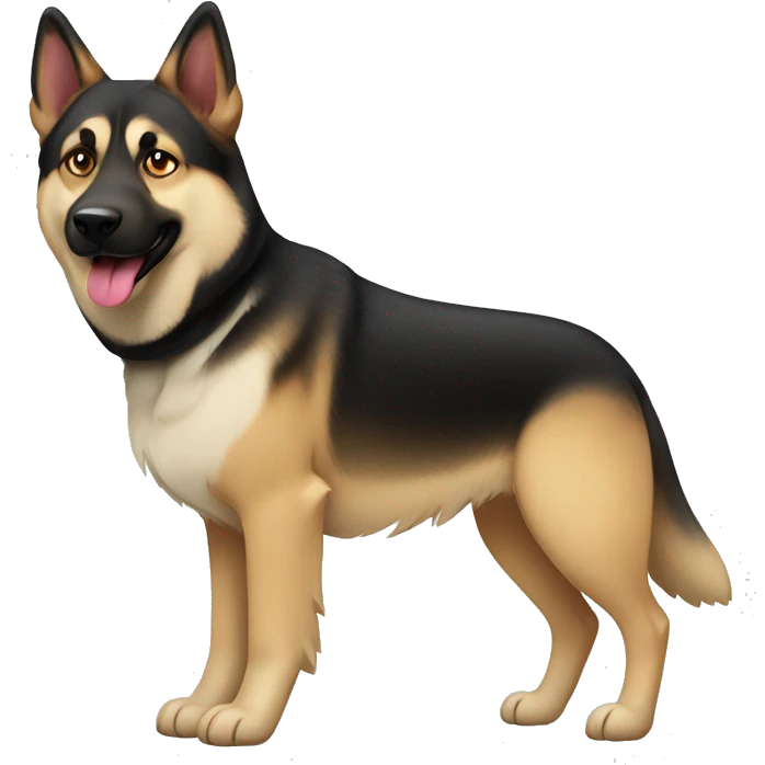 German shephard and husky emoji