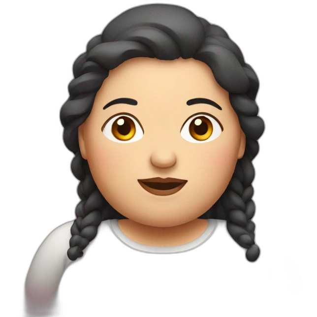 fat woman emoji