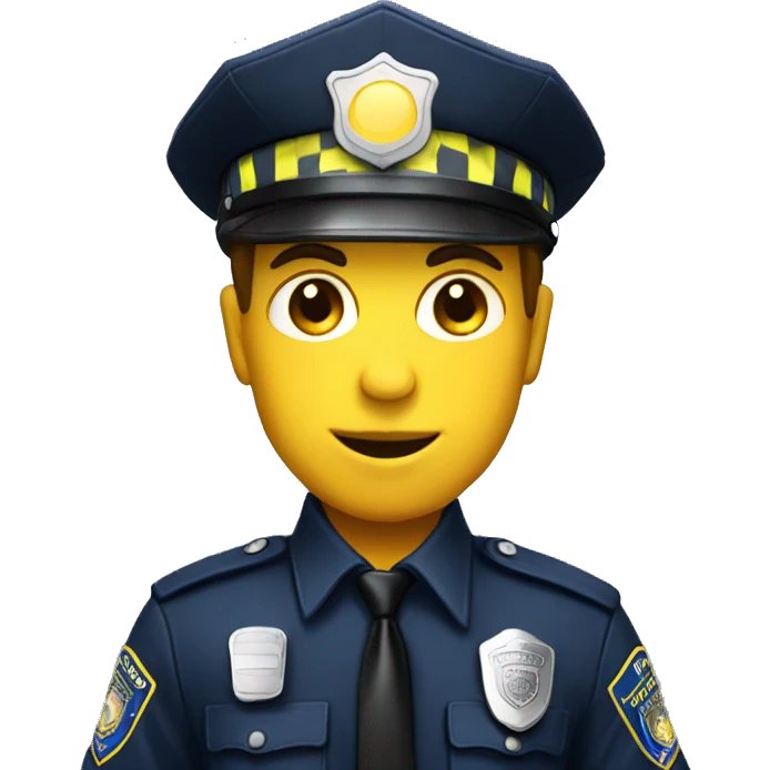 police lights emoji
