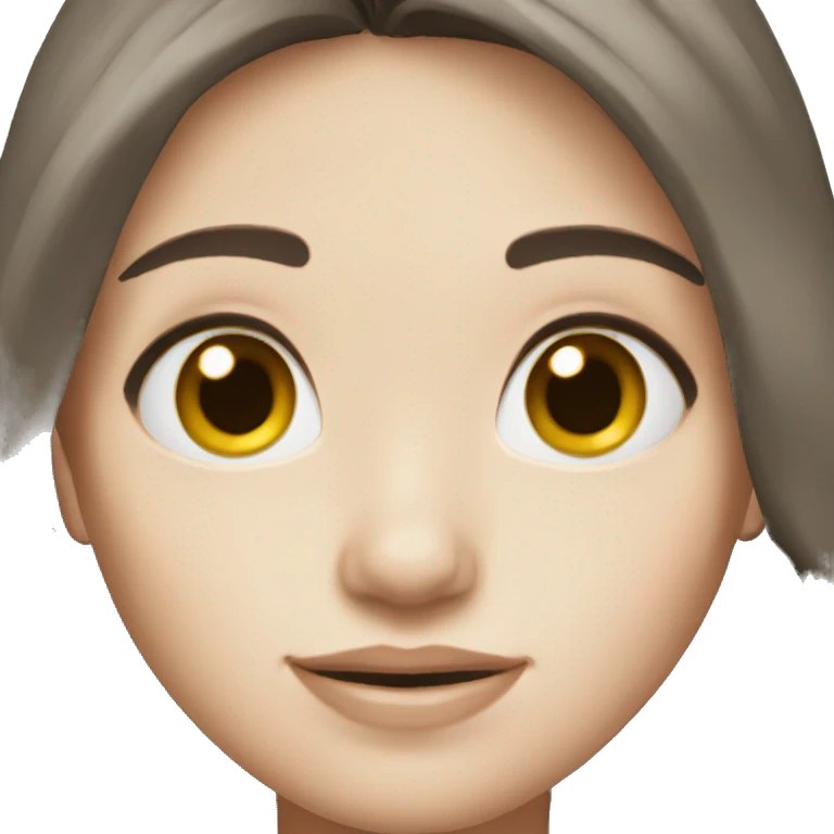 Brunette with pale skin girl emoji