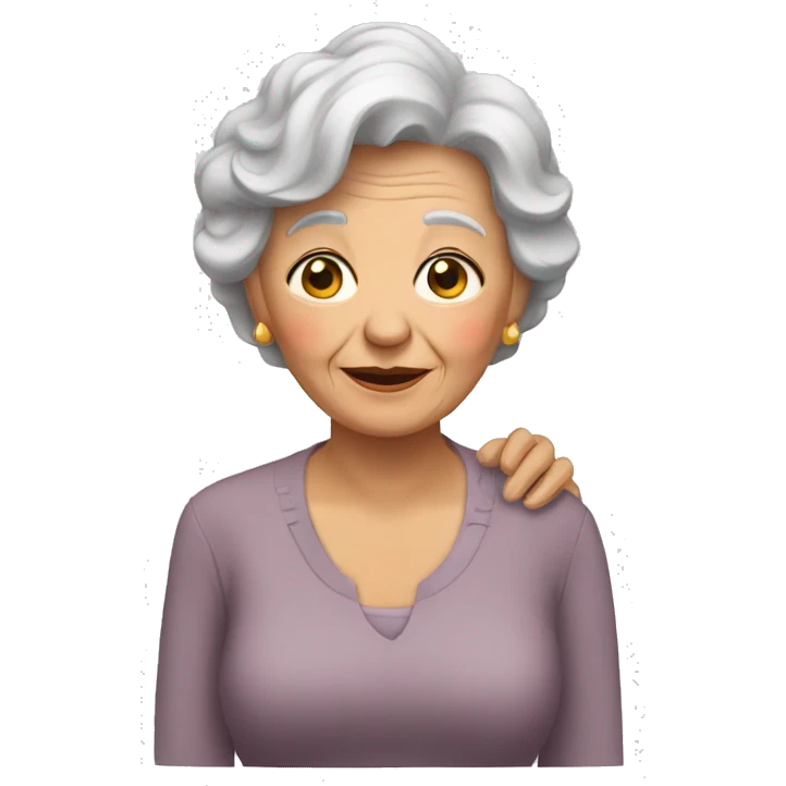 Abuela y su nieta emoji