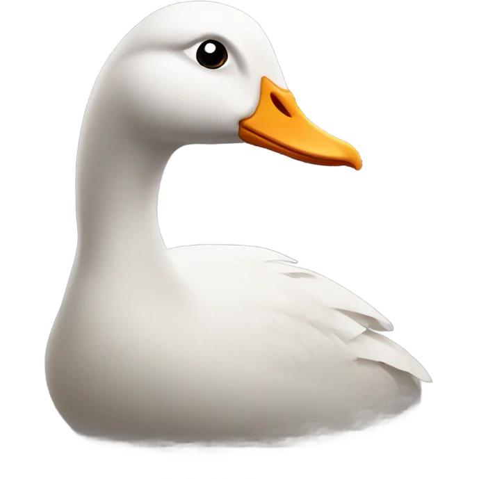 goose with a frown face emoji
