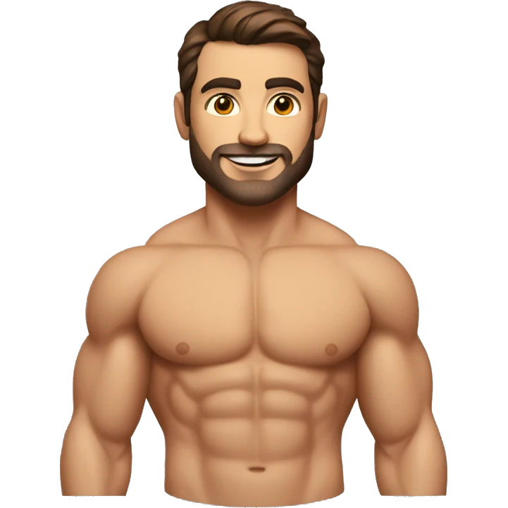 memoji of andrew huberman muscular emoji
