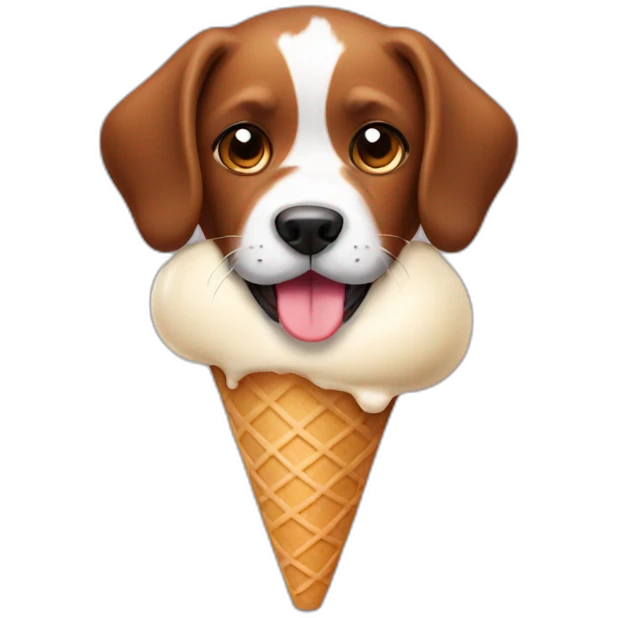 dog icecream emoji