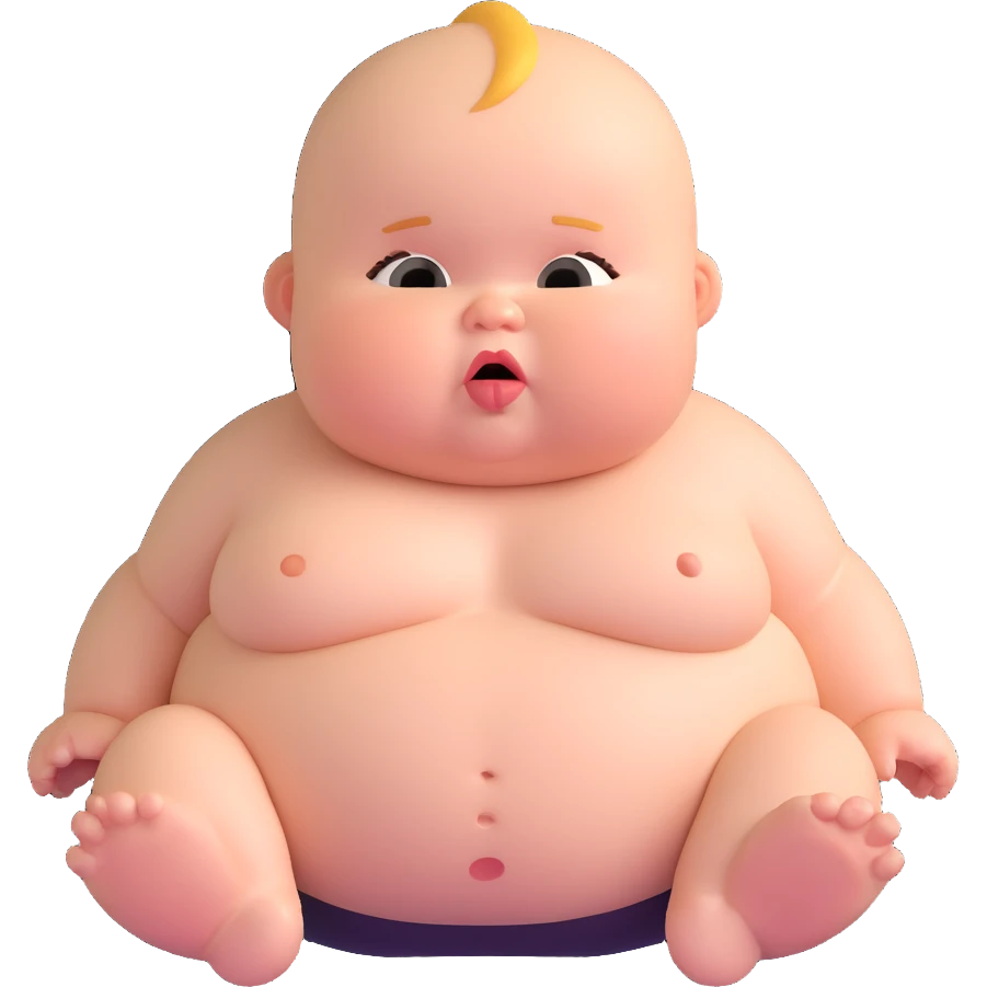 sad fat baby emoji