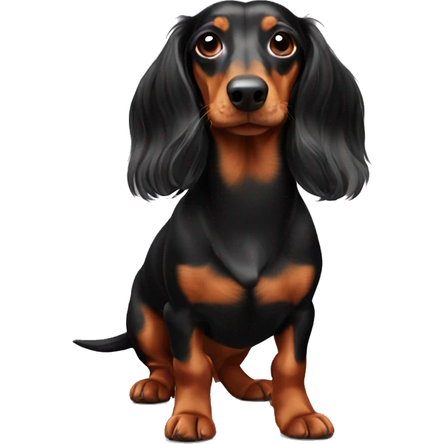 dachshund long hair emoji