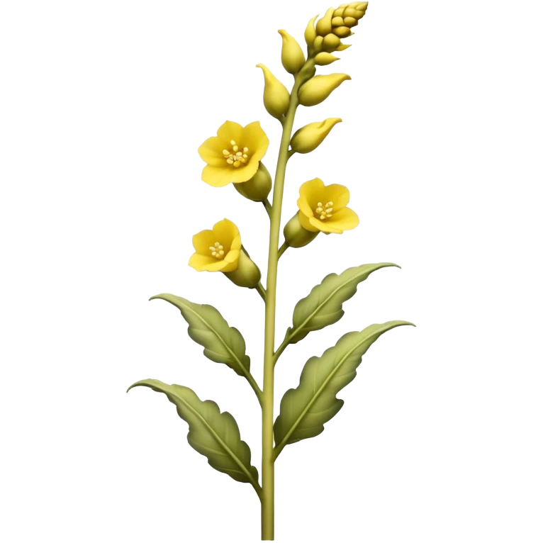 tall mullein flower emoji