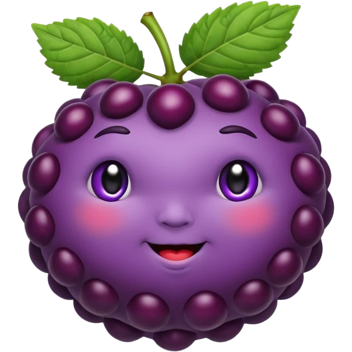 Black berry fruit with butt cheeks shown emoji