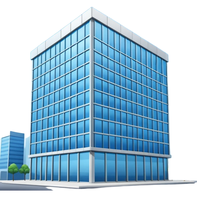 Blue bank building emoji