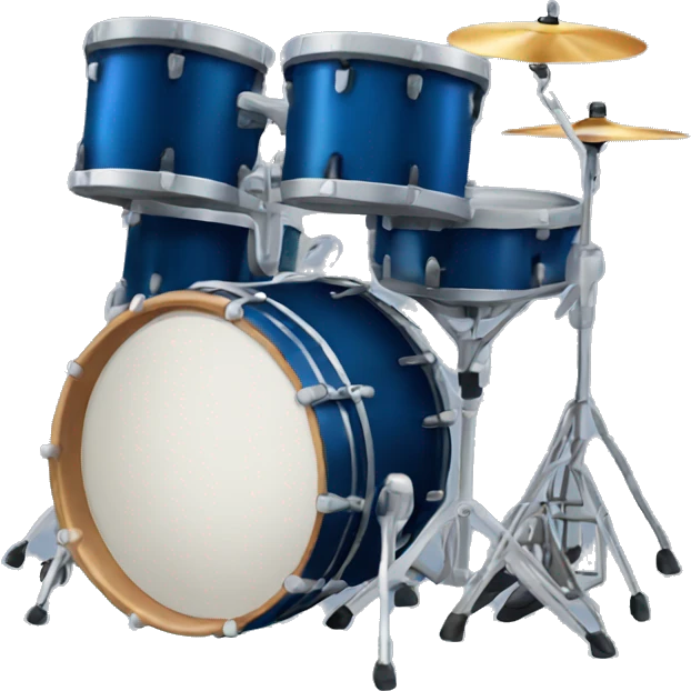 dark blue drum kit emoji