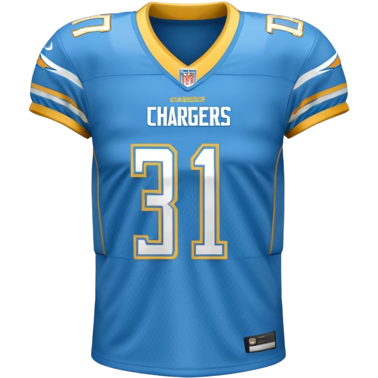 Los Angeles Chargers uniform  emoji