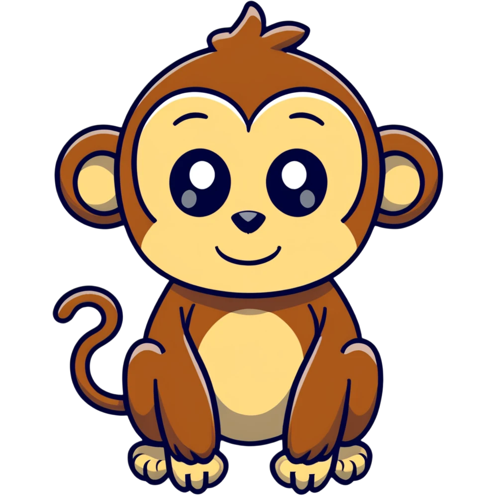 Monkey wearing eyelashes emoji