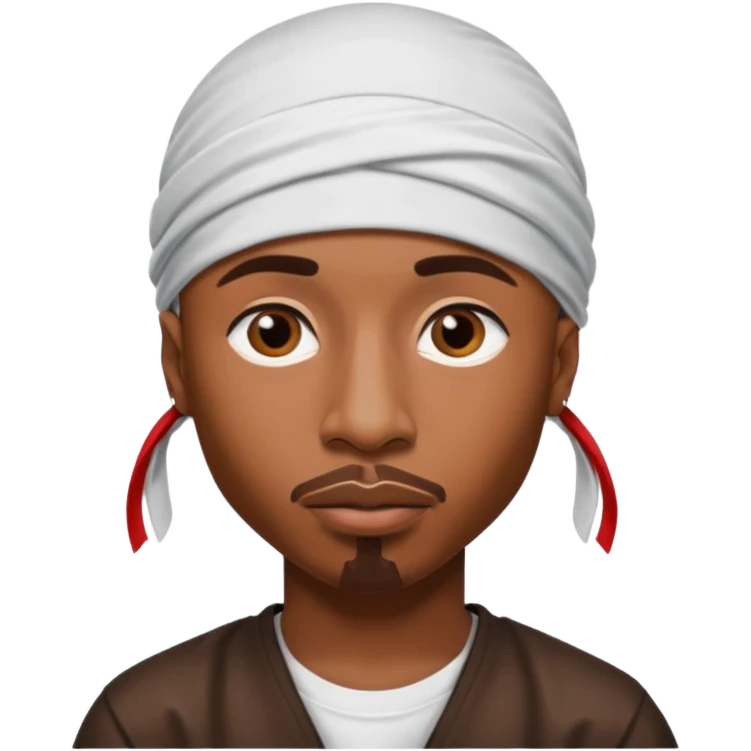 2Pac only face and durage emoji