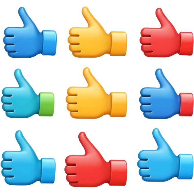 tap hand  icons in 3d emoji