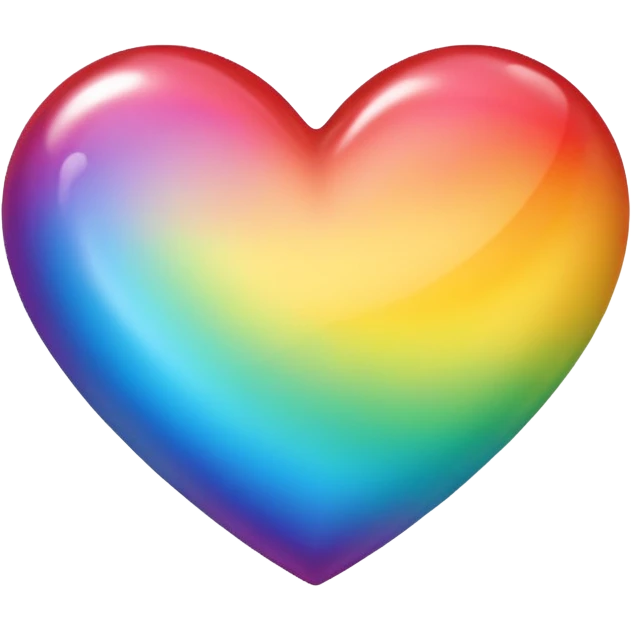 heart with a rainbow gradient emoji