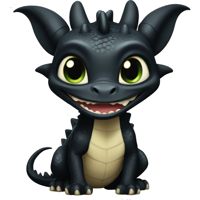 Toothless the dragon  emoji