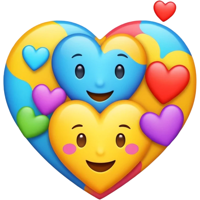 Happiness and love emoji