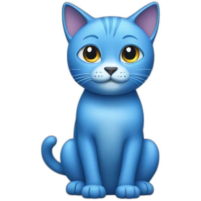blue cat emoji