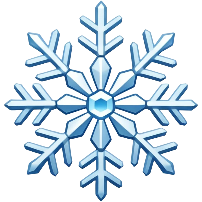 Snowflakes in winter morning emoji