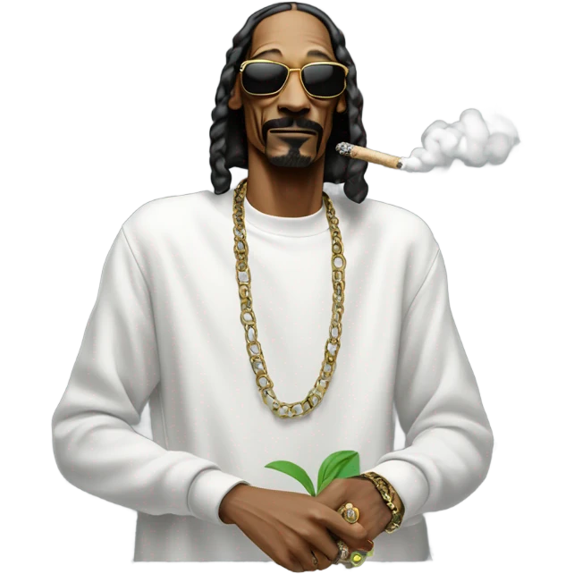 Snoop dog smoking emoji