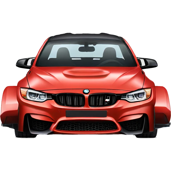RED f80 BMW M3 front view emoji