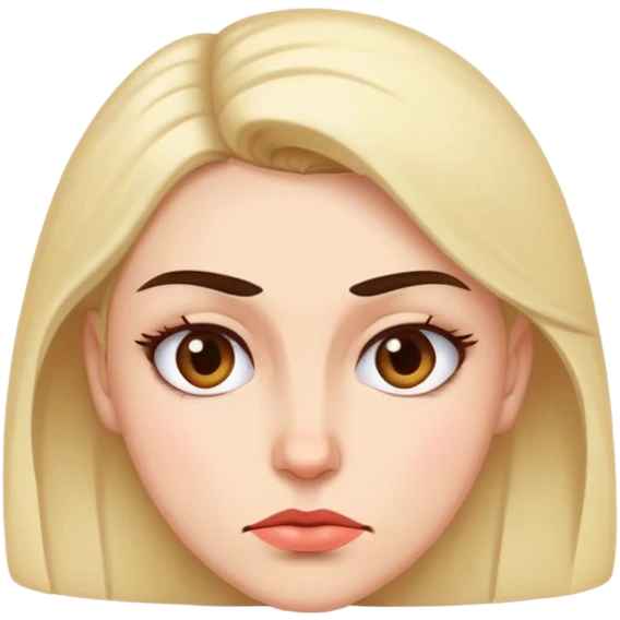Woman with one raised eyebrow emoji