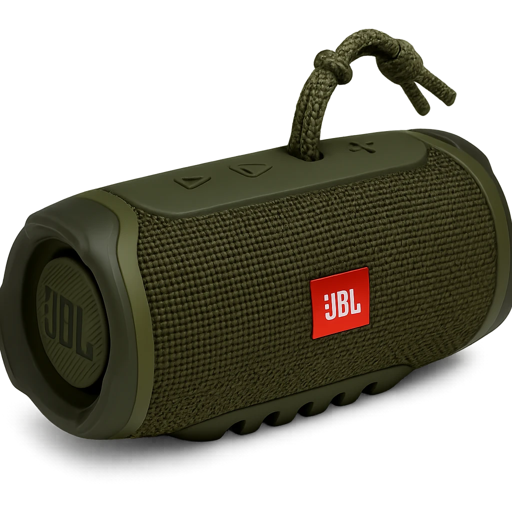 military-themed portable JBL speaker with olive green and black colors emoji
