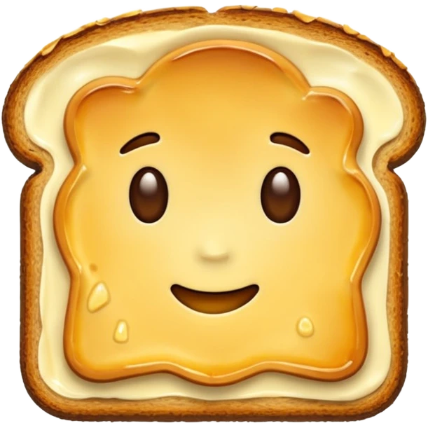 toasted bread on butter emoji