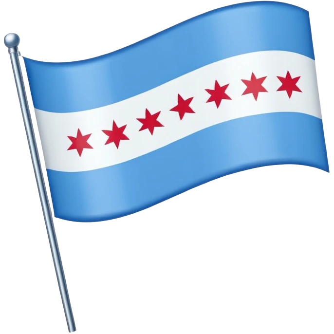 Chicago city flag emoji