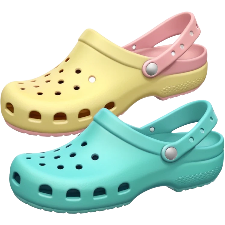 crocks fun edition in pastel color emoji