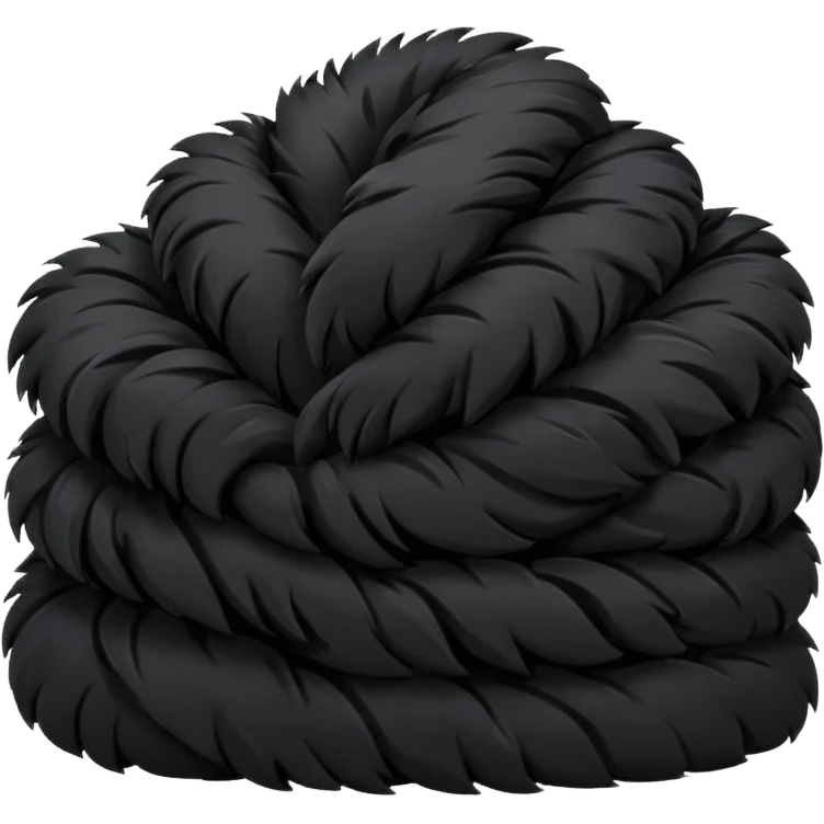 Remplacer le blanc par du poils noirs emoji