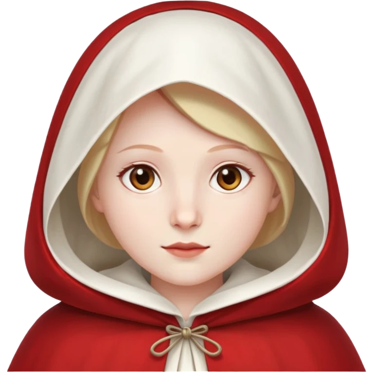 Offred from the Handmaids Tale with brown eyes emoji