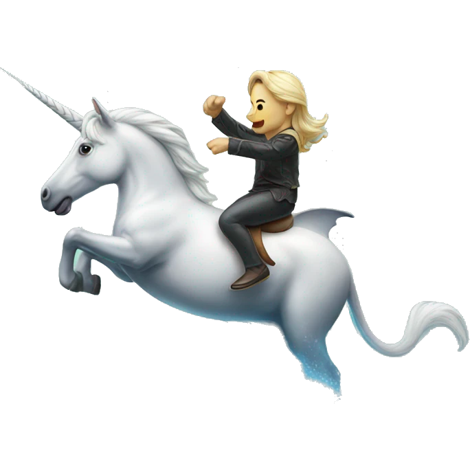 unicorn riding dolphin emoji