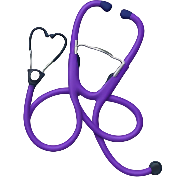 purple stethoscope emoji
