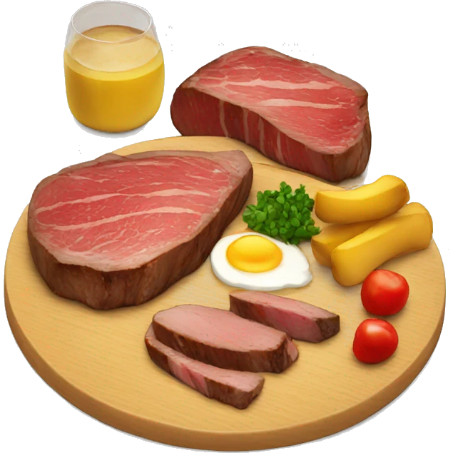Steak meal Lunch emoji