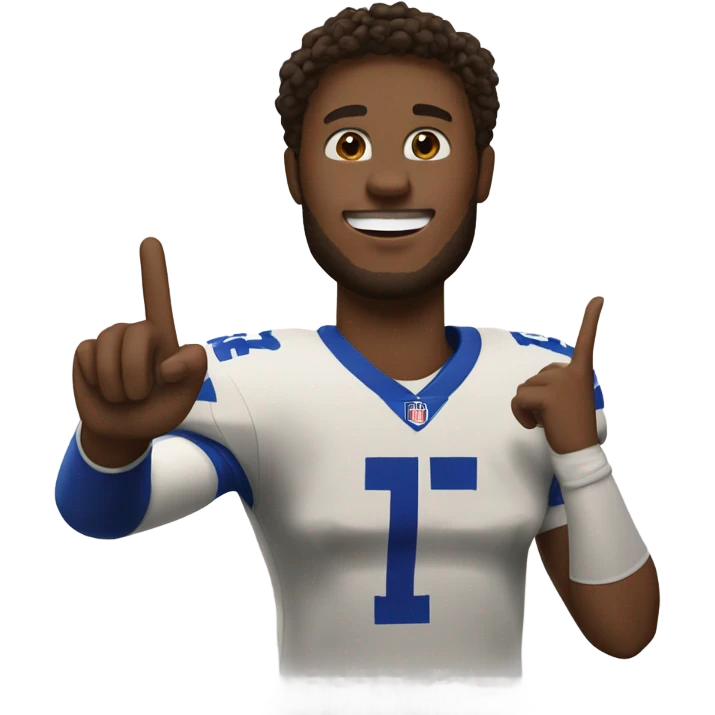 josh allen throwing up a W with his hand emoji
