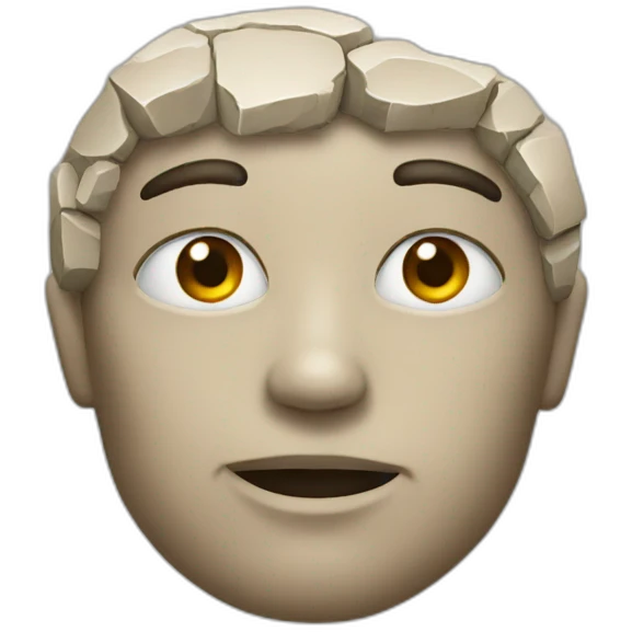 stone face emoji