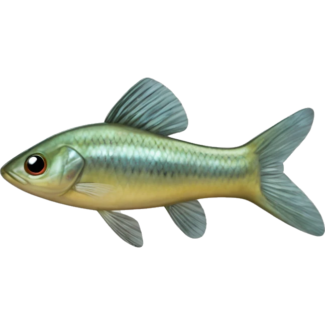 Fathead Minnow (Eng.), Minó, Cabezón (Sp.), Pimephales promelas emoji