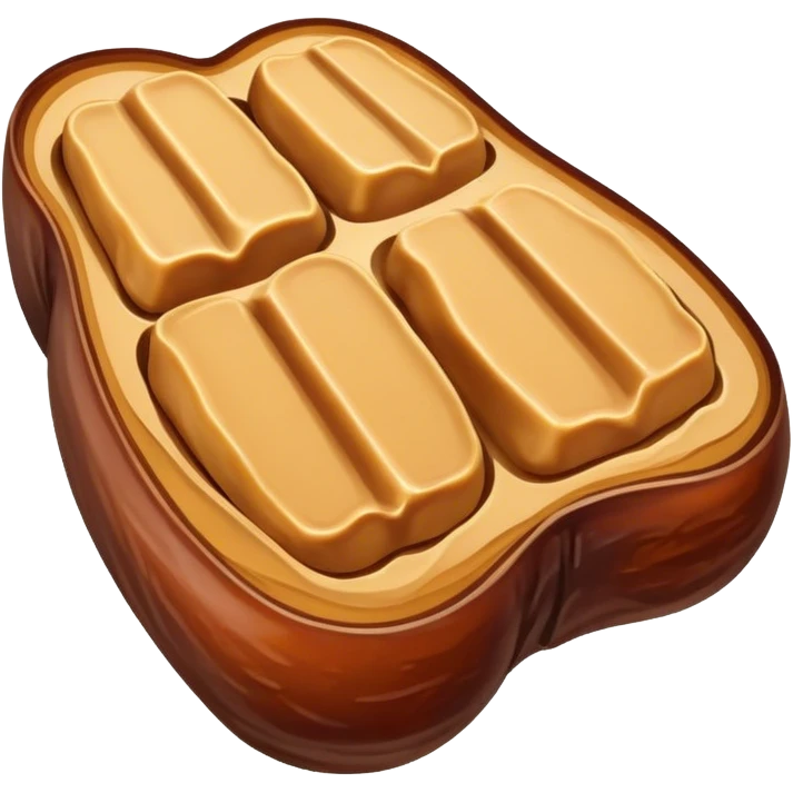Dried Date filled with peanut butter emoji
