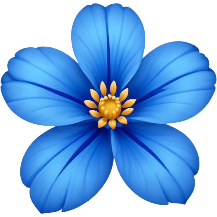 fiore blu emoji