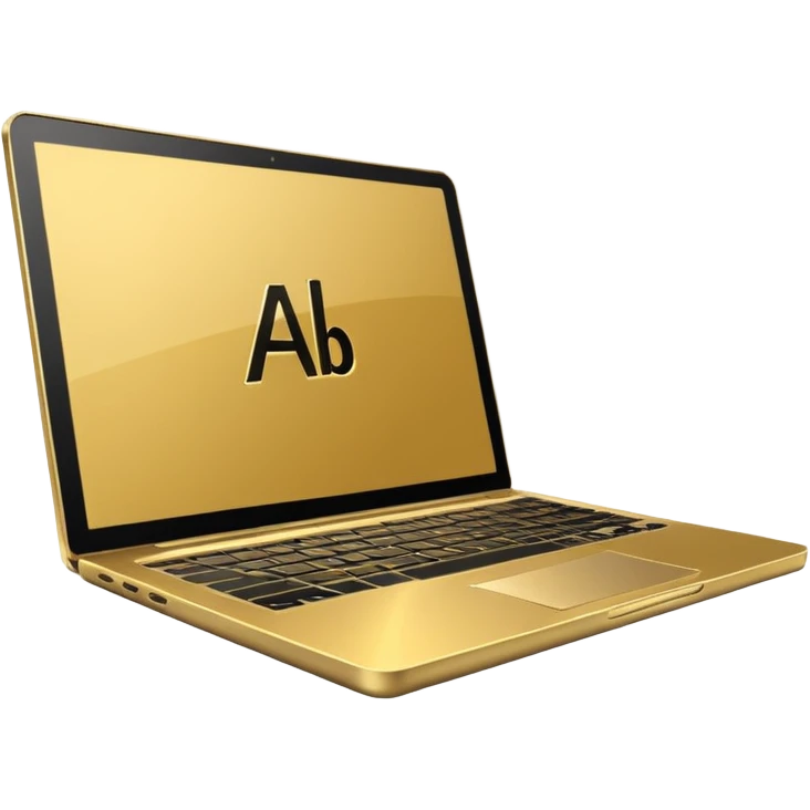 gold laptop with ableton emoji