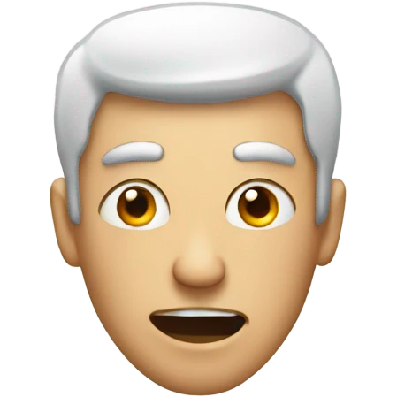 a man in a toilet with crazy eyes emoji