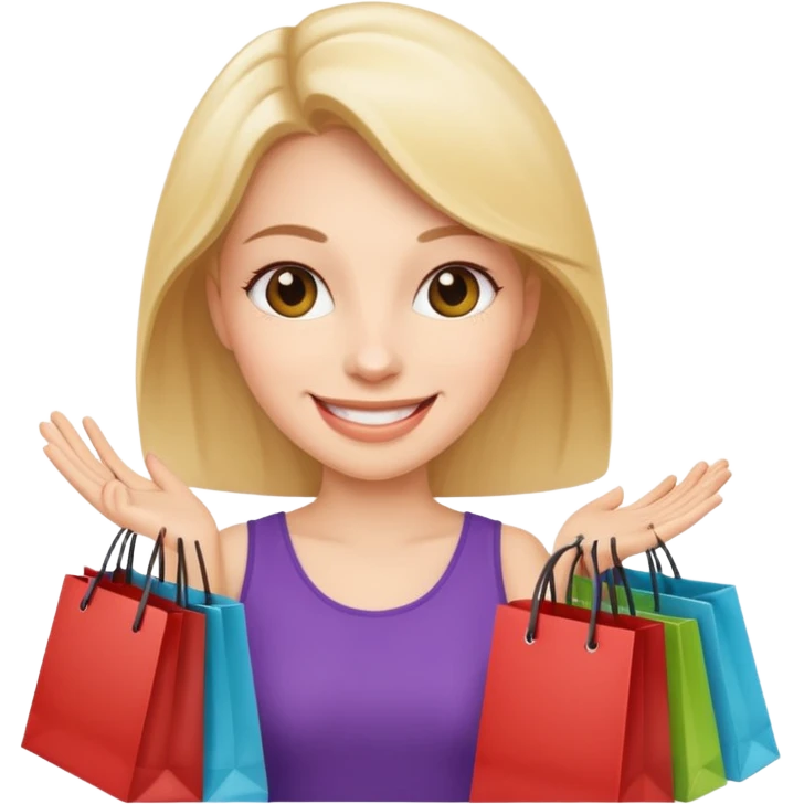 woman with cart emoji