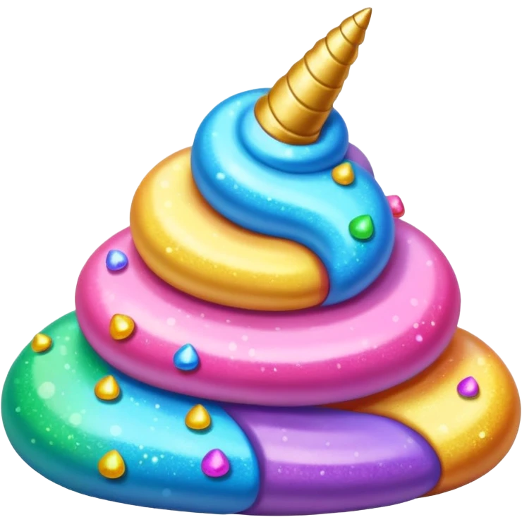 Unicorn poop emoji